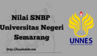 Nilai SNBP Universitas Negeri Semarang