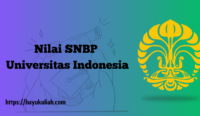 Nilai SNBP Universitas Indonesia