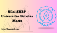 Rata-rata Nilai SNBP Universitas Sebelas Maret