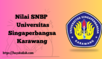 Rata-rata Nilai SNBP Universitas Singaperbangsa Karawang